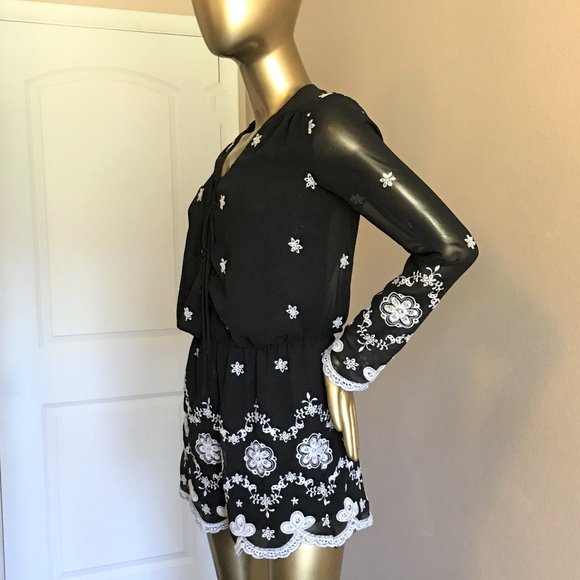 WAYF Embroidered Romper - Picture 7 of 16